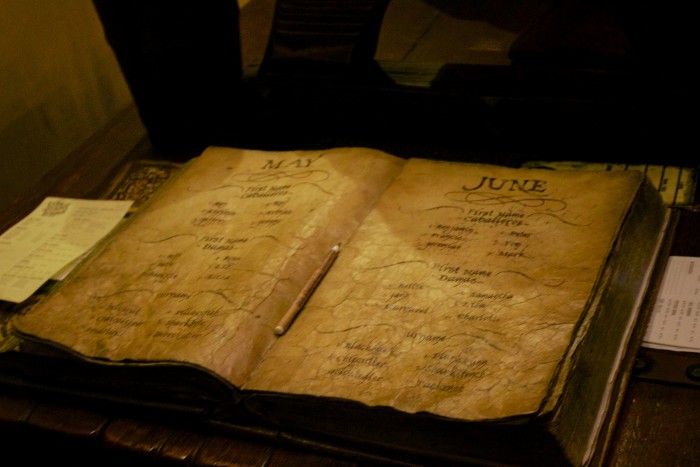 The mysterious book of pirate names