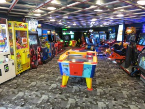 Master the games at the arcade.