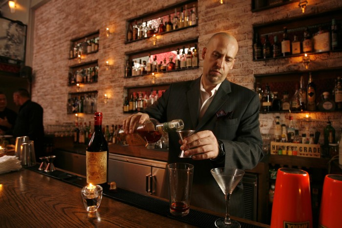 Bourbon and Branch bartender
