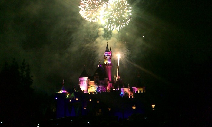 Disneyland Castle Fireworks