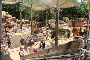 The Boneyard is a great place for little kids to hang out while big kids go on the scary rides. 