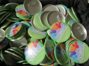 If you're celebrating something, get a free button. 