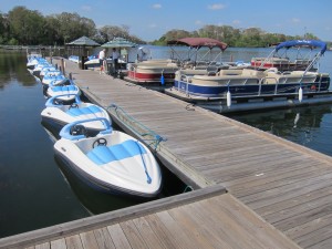 Boat rentals are available at many Disney hotels. 