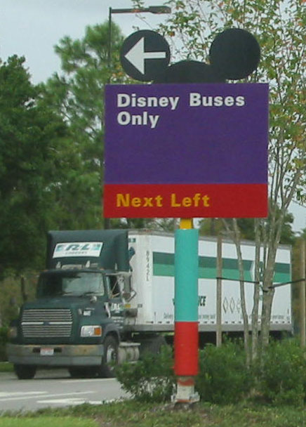 Disney Traffic Sign