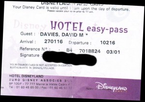 Disney Hotel easy-pass