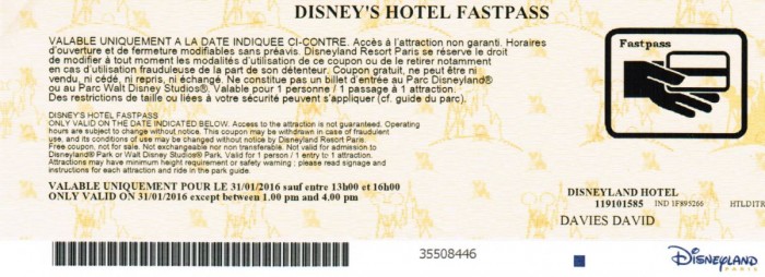 Disney's Hotel FASTPASS