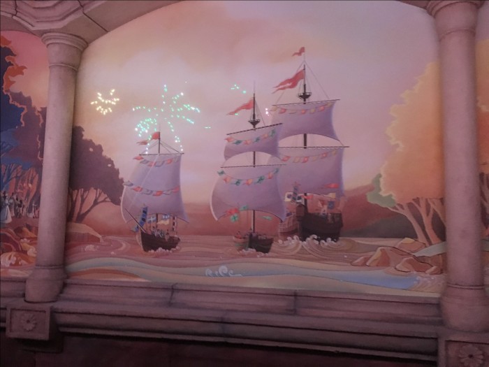 Mural beneath the Castle on the Voyage of the Crystal Grotto