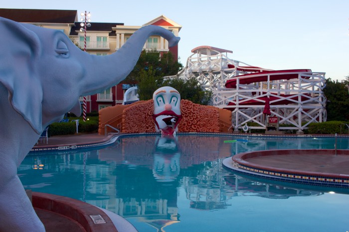 Clown slide at Disney's Boardwalk Inn
