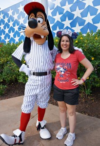 Meeting Goofy at All Star Sports on July 4th
