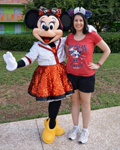 Meeting Minnie at All Star Music on July 4th