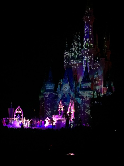 Seeing shows at the castle may mean holding your child for a distant view of characters they may not recognize anyhow.