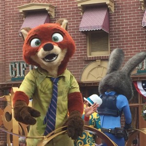 Nick and Judy from Zootopia during the Move It, Shake It, Dance and Play It! Street Party ©Rikki Niblett