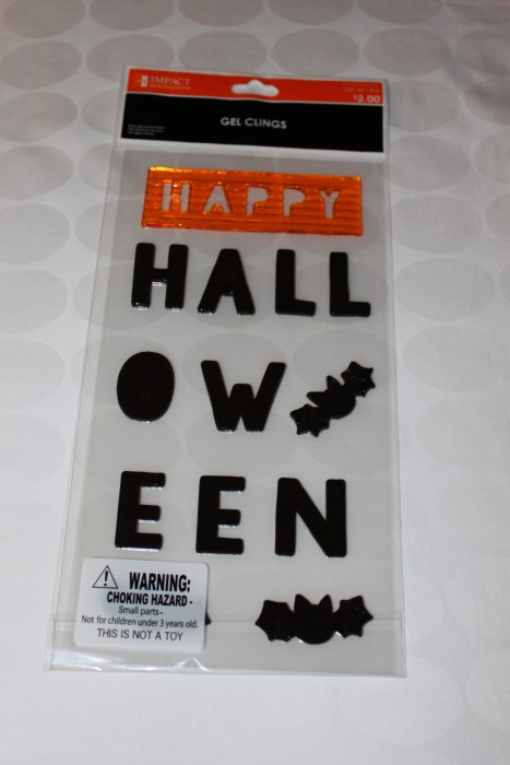 Halloween Window Clings for under $2