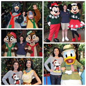 Mickey, Minnie, Donald, Chip & Dale, Baloo & King Louie, and Pocahontas Holiday Outfits at Animal Kingdom