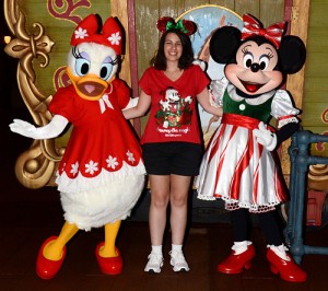 Minnie and Daisy at Mickey's Very Merry Christmas Party