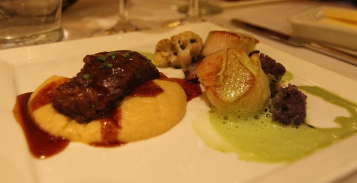 The duo of short ribs and scallops features a sampling two of Citricos' signature entrees