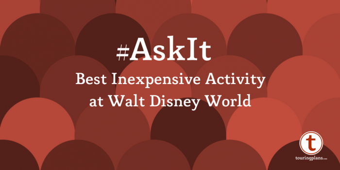 Ask It. Best Inexpensive activity at Walt Disney World