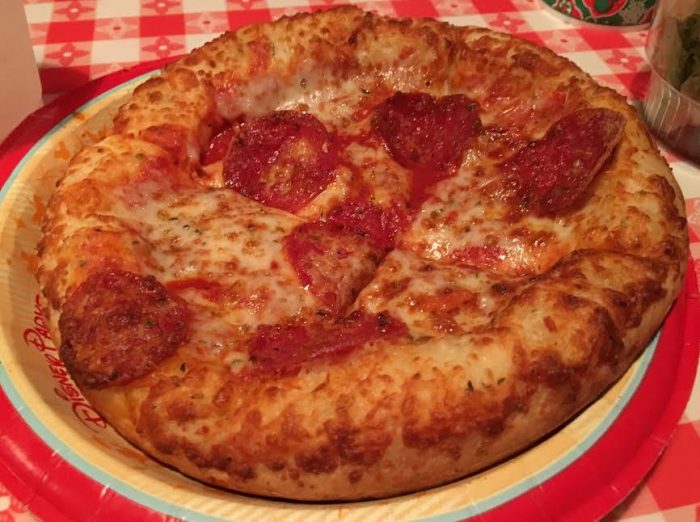 PizzeRizzo's pepperoni pizza