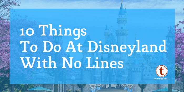 10 Things to do at Disneyland with no lines