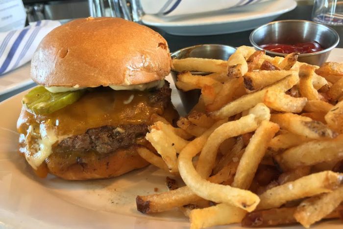 Boathouse's Triple-Double Cheddar Burger
