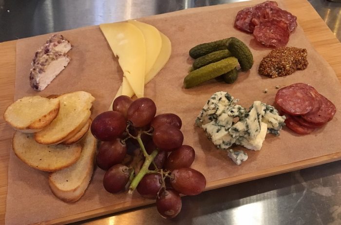 California Cheese and charcuterie plate