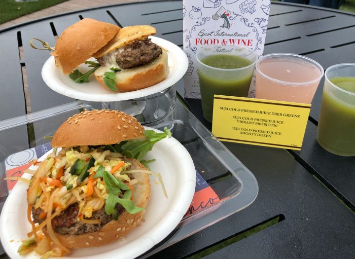 Earth Eats' IMPOSSIBLE Burger, Steakhouse Burger, and Suja Cold Pressed Juice Flight