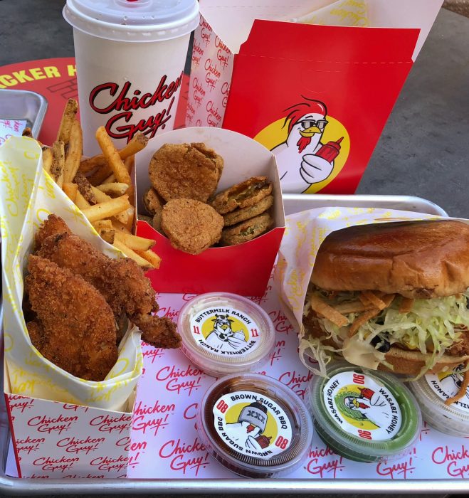A variety of options awaits at Chicken Guy, including quality chicken tenders and fries